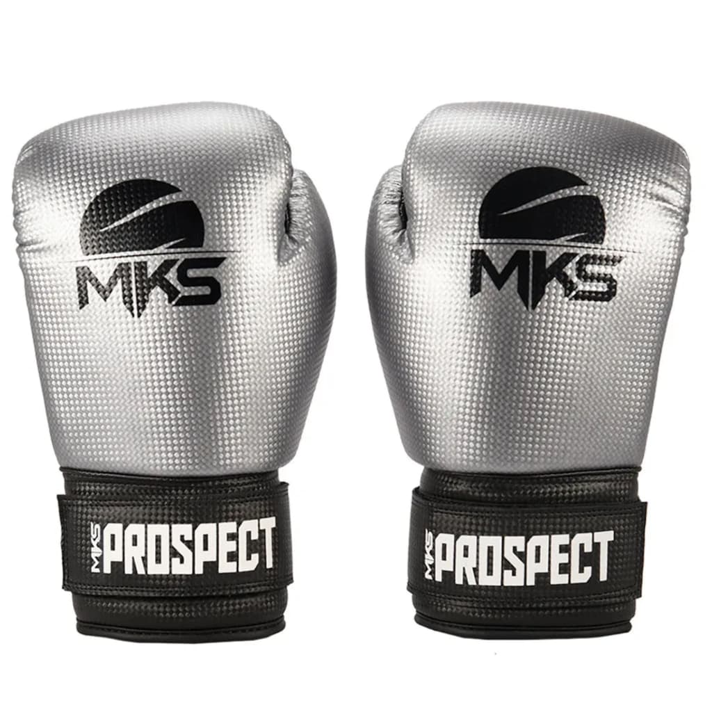 LUVA MUAY THAI BOXE KICKBOXING PROSPECT PRATA - MKS COMBAT
