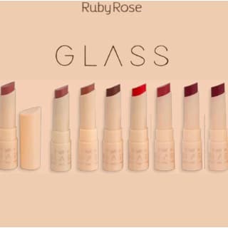 VIRALIZADO Batom Creamy Matte Glass by Ruby Rose Alta Cobertura HBF567