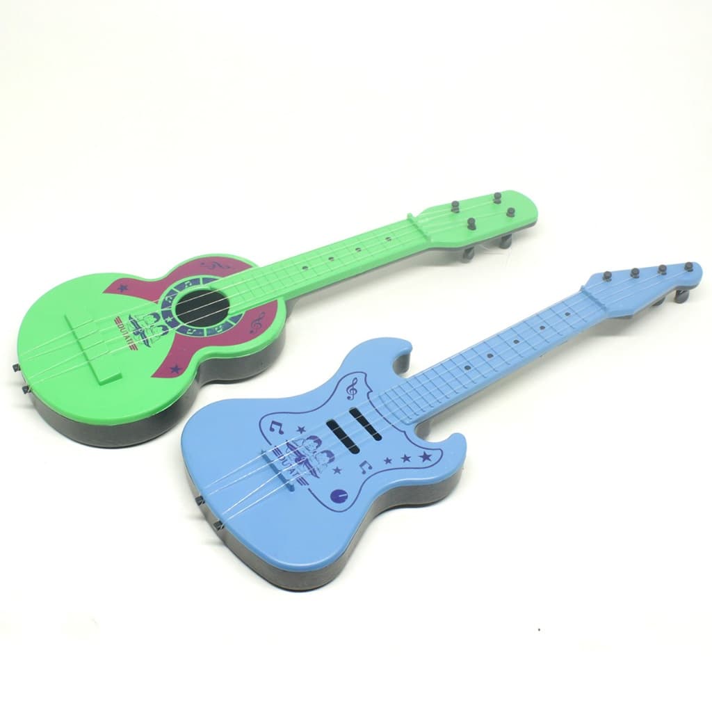 Kit violão e guitarra infantil menino de brinquedo cores sortidas