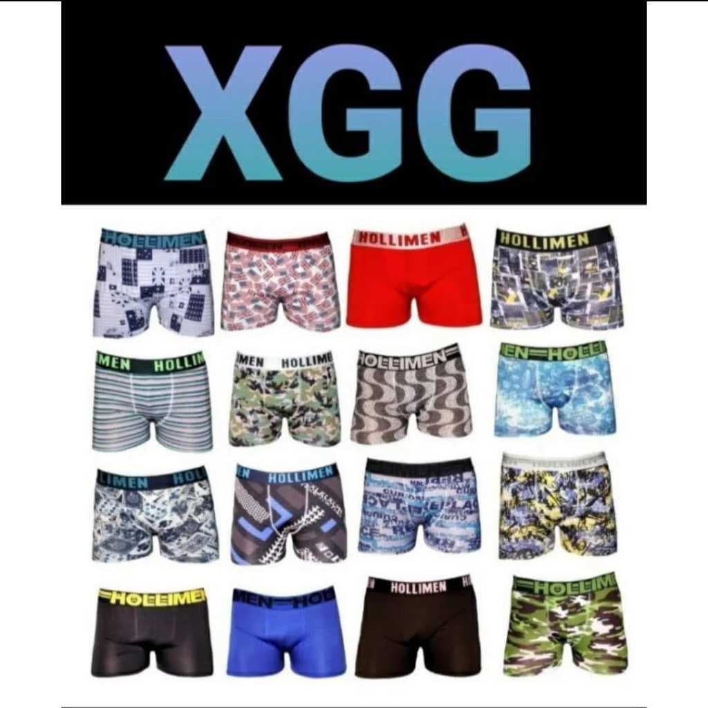 Kit 10 Cuecas XGG Extra grande Box Boxer Hollimen EMBALAGEM INDIVIDUAL Revenda Promoção Frete grátis