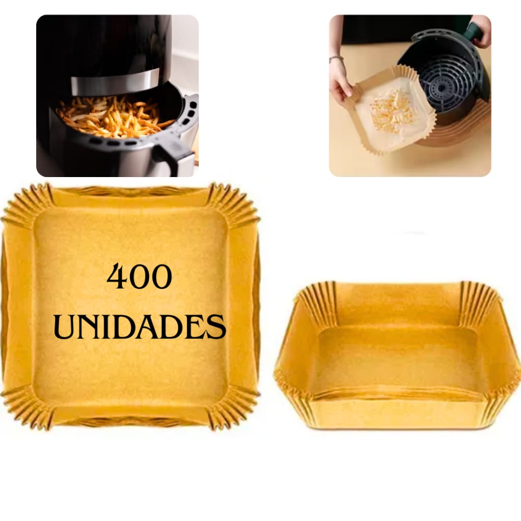 Forma De airfryer Papel Descartável Retangular Antiaderente Para Cozimento Papel 100,200,400 Unidade