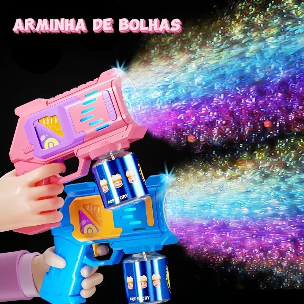 Arminha de Bolha de Sabão 10 Furos Máquina De Bolhas Colorido Infantil presente de aniversário