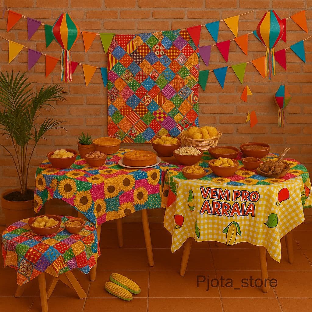 TNT à Metro Estampado Festa Junina para Festas, Decorações, Trajes e Fantasias