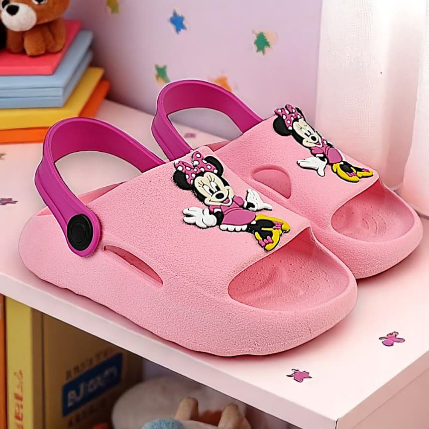 Babuche Papete Sandália Slide Infantil Menina Confortável Leve Macio Várias Cores