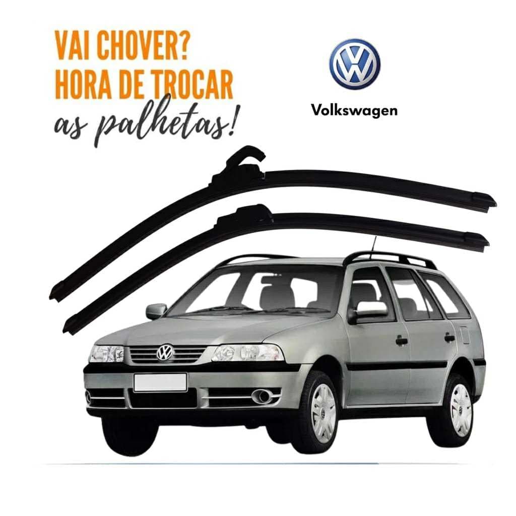 Par de Palhetas Limpador  de Parabrisa VW PARATI 1996 a 2012