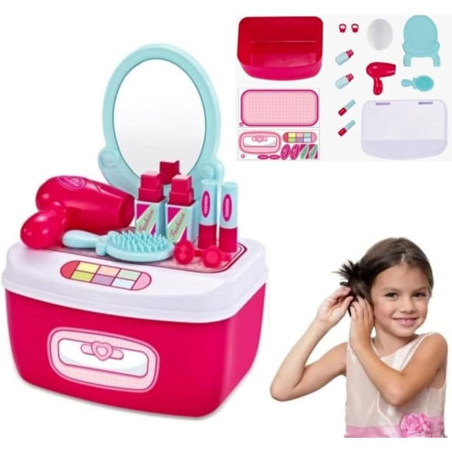 Brinquedo Infantil Mini Maleta Faz de Conta Dentista Ferramentas Cozinha Fashion Menino Menina