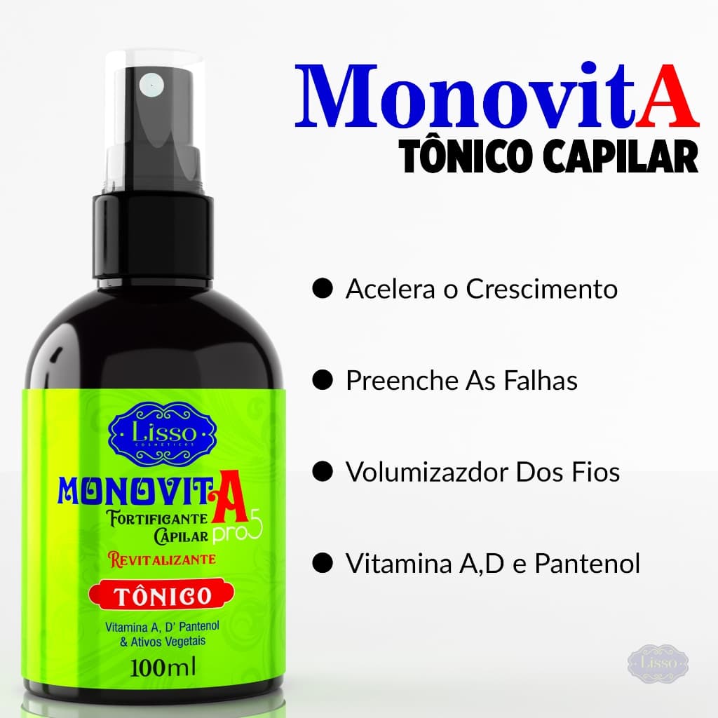 Tônico Capilar Monovit A Crescimento Extremo Vitamina Para Cabelo