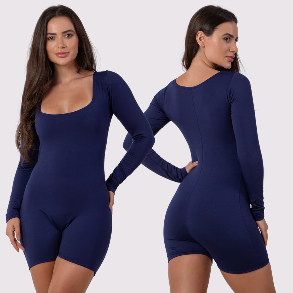 Macaquinho Feminino Manga Longa – Conforto, Estilo e Modelagem Ajustada