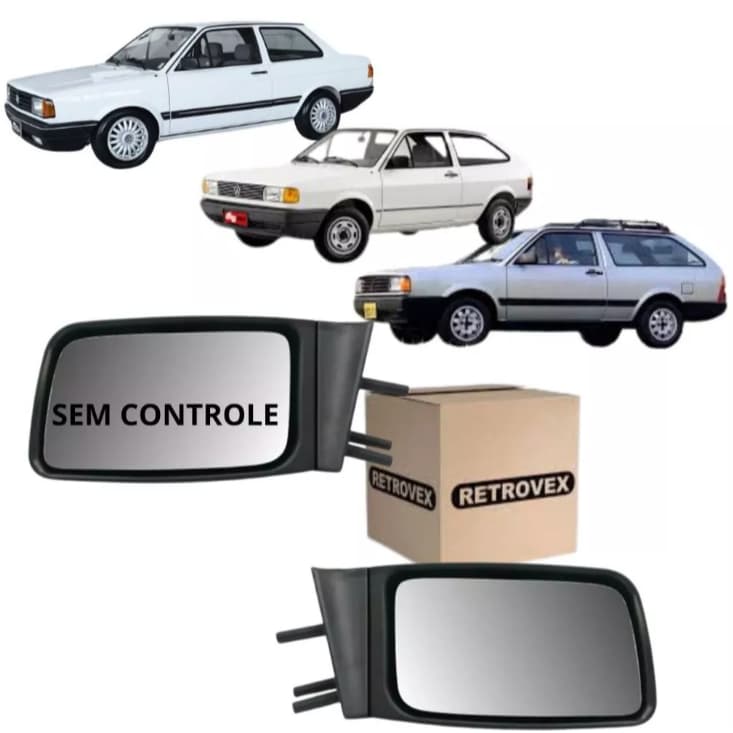 Par Retrovisor SEM Controle Gol Voyage Parati 1988 1989 1990 1991 1992 1993 1994 MAG0304 RX1108-09