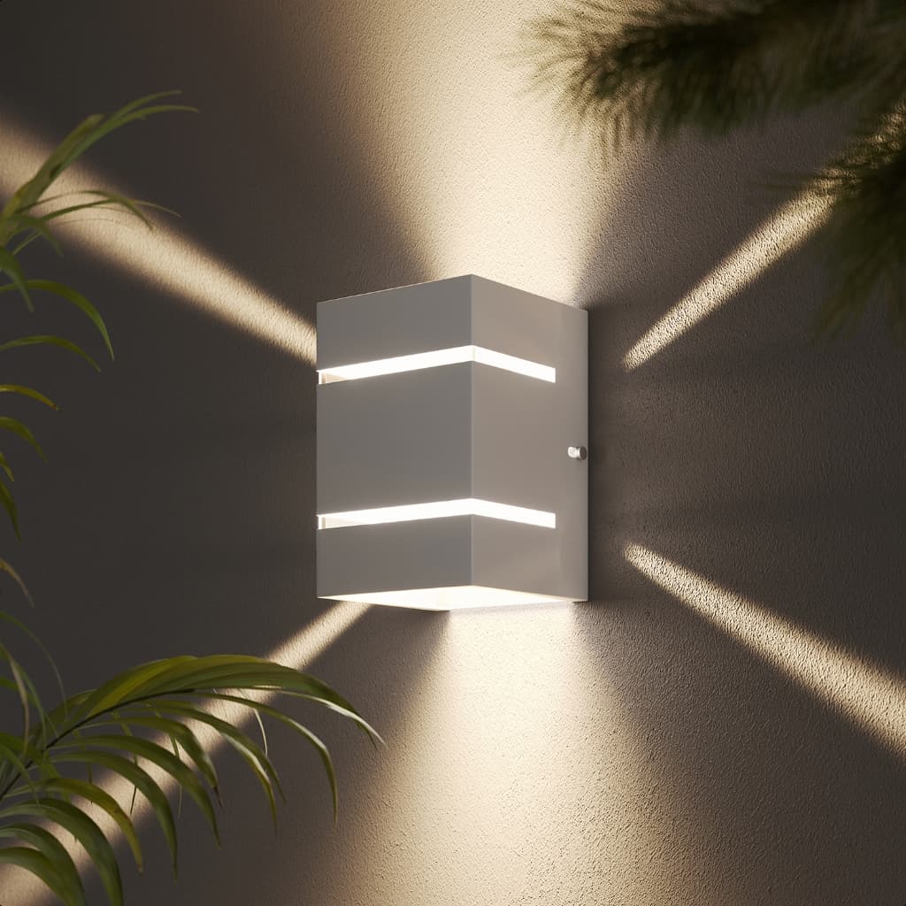 Arandela LED Frisos Facho para Área Interna e Externa Preta Branca Luz Fria Quente + kit instalação