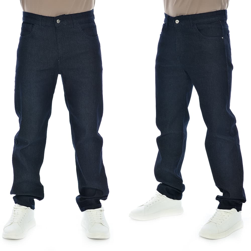 Calça Jeans Reta Masculina Jeans Escuro