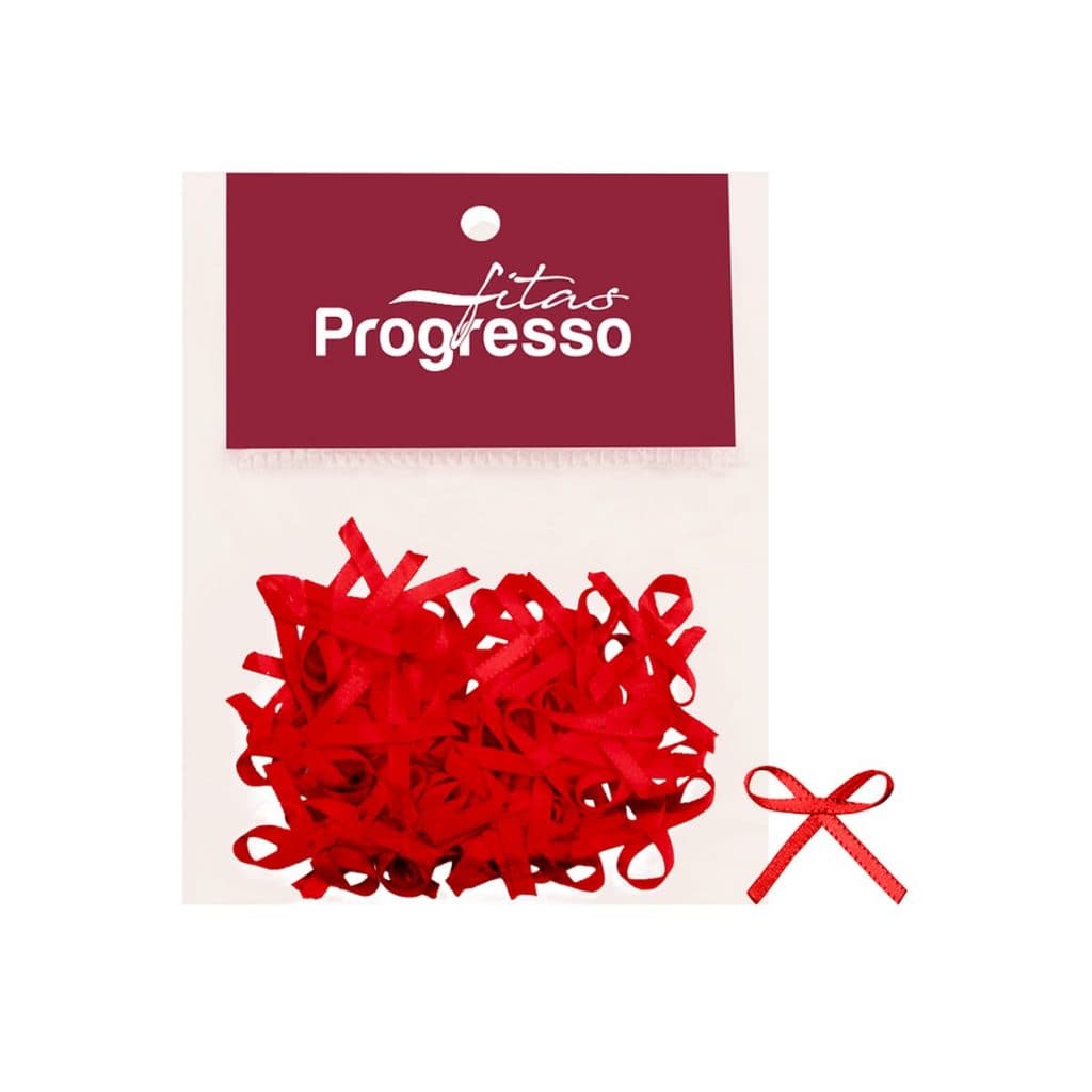 Laço Pronto Lacinho Progresso 4mm Pacote C/ 50 Decoração Convites Lembrancinhas