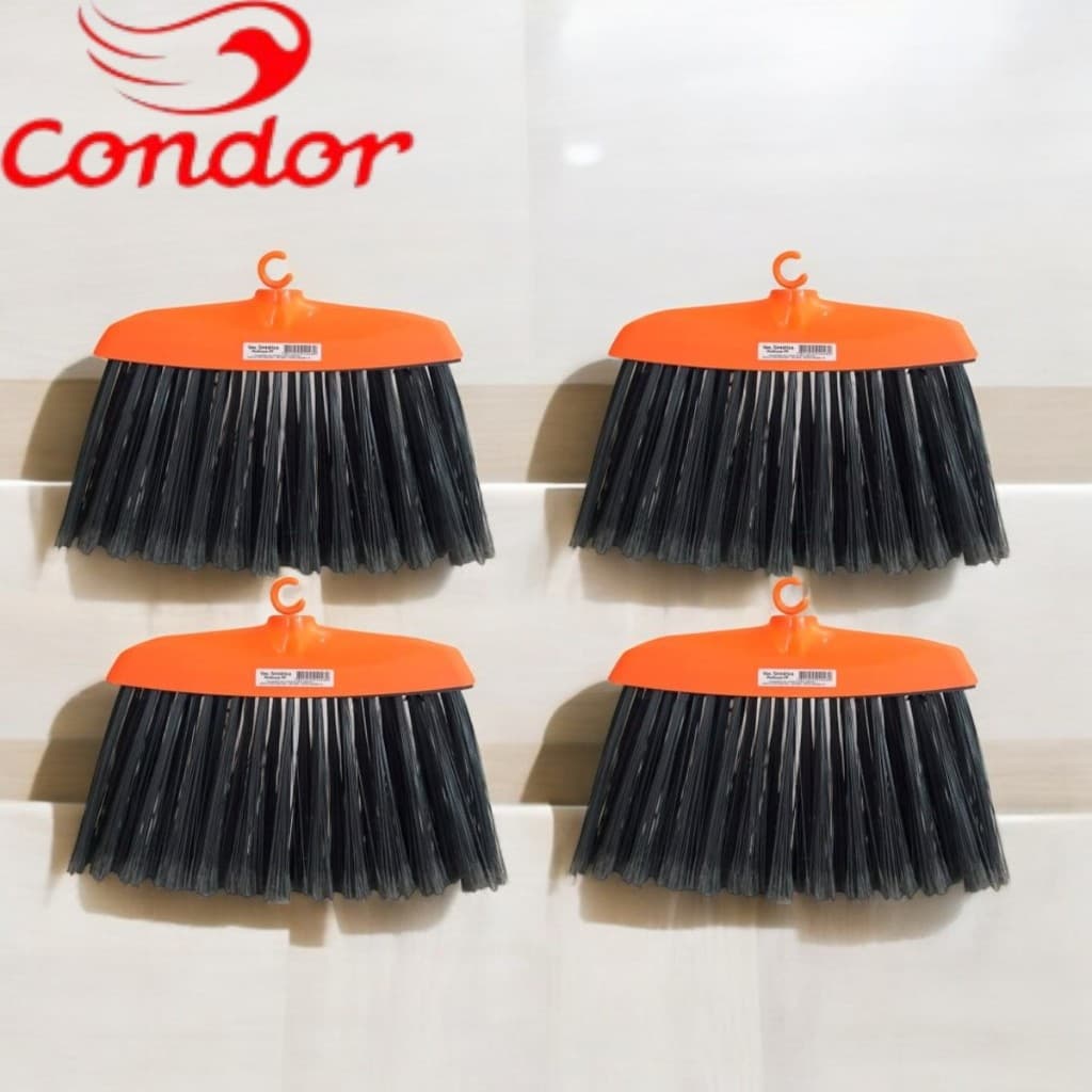 Kit 4 Vassouras Condor SEM CABO Original Limpeza Multiuso Uso Interno e Externo