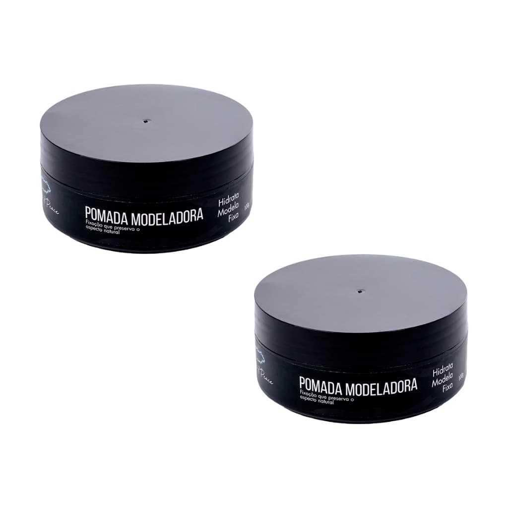 Kit 2 Pomada Modeladora Fixadora cabelo Bless & Peace 100g - Efeito Matte Seco Fixação Extra Forte