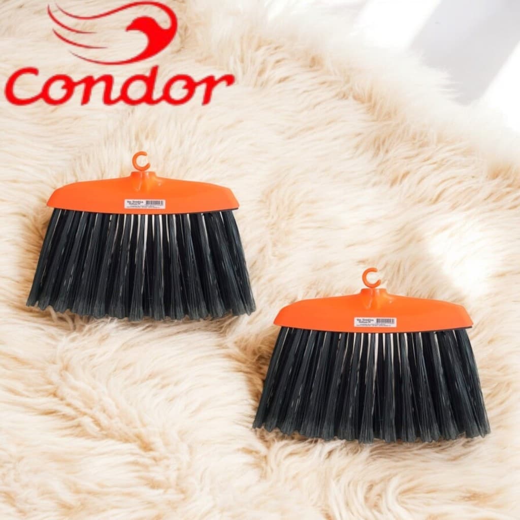 Kit Com 2 Vassouras Condor SEM CABO Original Limpeza Multiuso