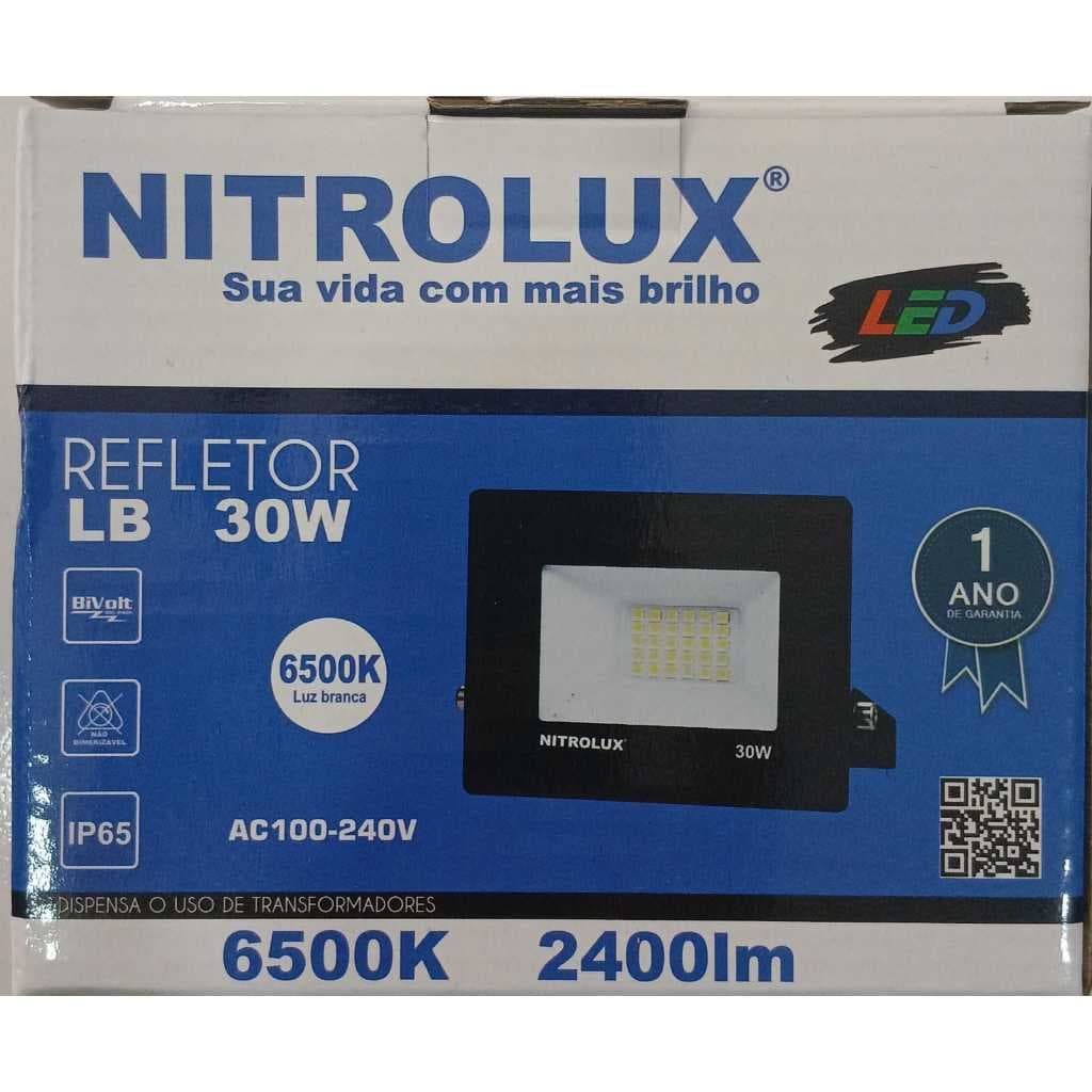 REFLETOR LED 30W 6500K BIVOLT IP65 - NITROLUX
