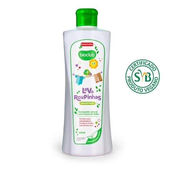 Detergente natural concentrado para roupinhas dos pimpolhos. Produto hipoalergenico.