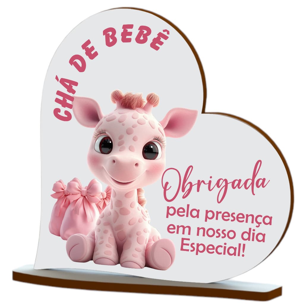 Kit 12 Pç Centro De Mesa Chá De Bebê ché Revelação chá de Fraldas impressão colorida em madeira mod 06