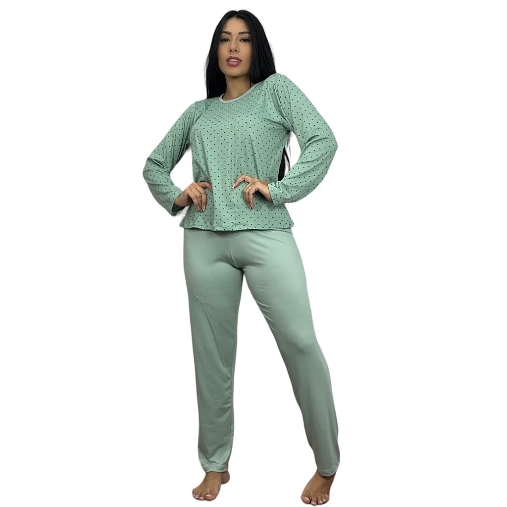 Pijama Longo Feminino Estampa SORTIDA 10996