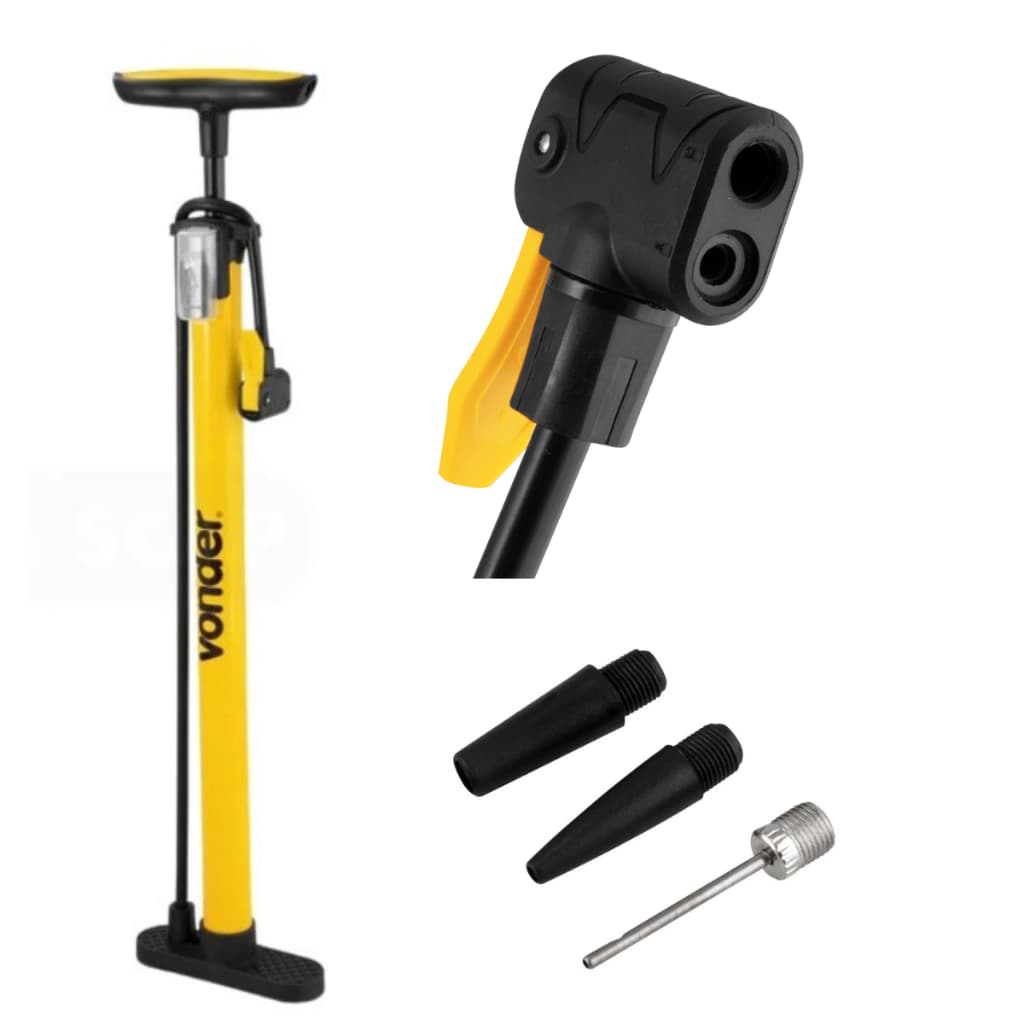 Bomba De Encher Pneu Bicicleta Bike Carro Moto Bomba de Ar Manual Vonder