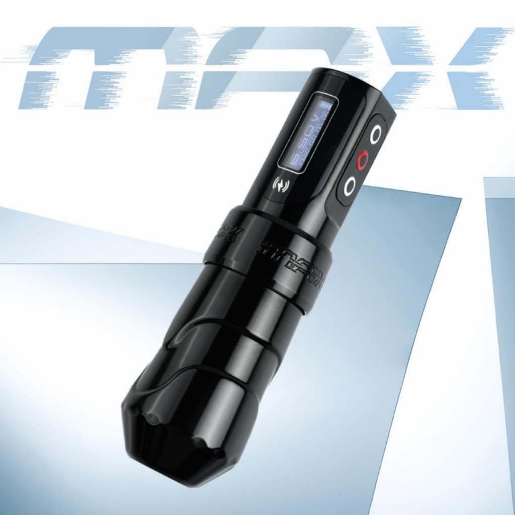 Máquina Pen Max de Tatuagem - Acompanha Duas Bateria e Um Adaptador RCA