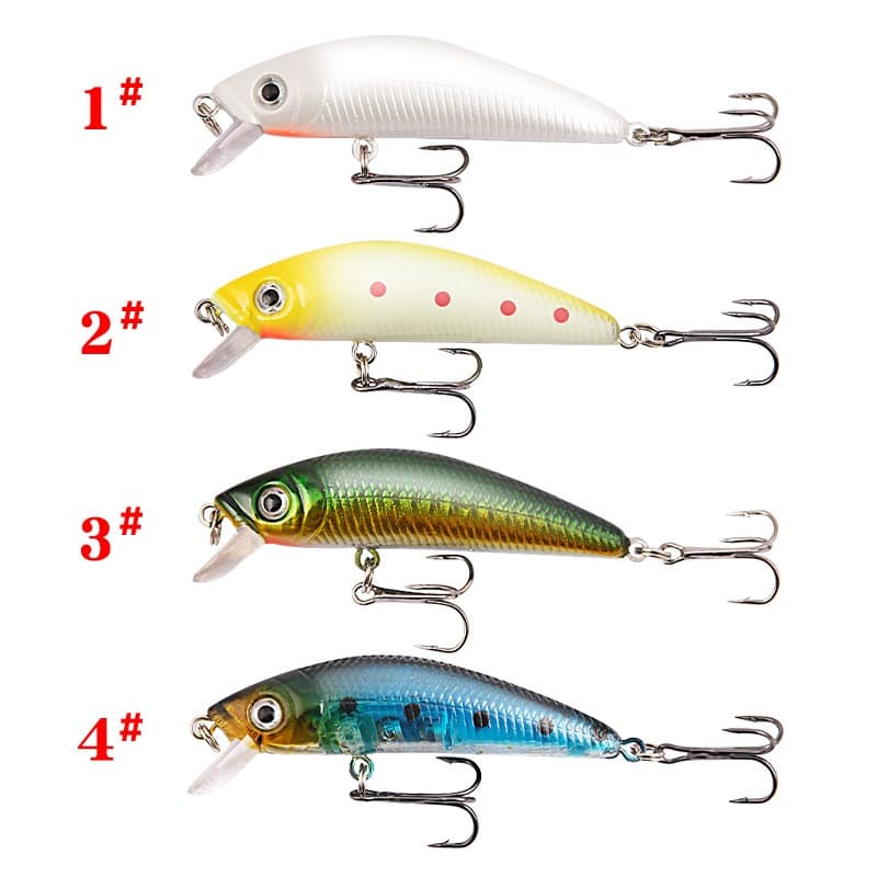 1 UNI Iscas Artificial Minnow De Pesca Com Anzol 8g 7,6cm Fundo