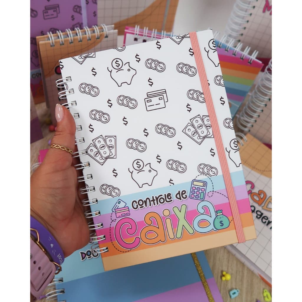 Agenda Controle de Caixa-Papelaria Personalizada