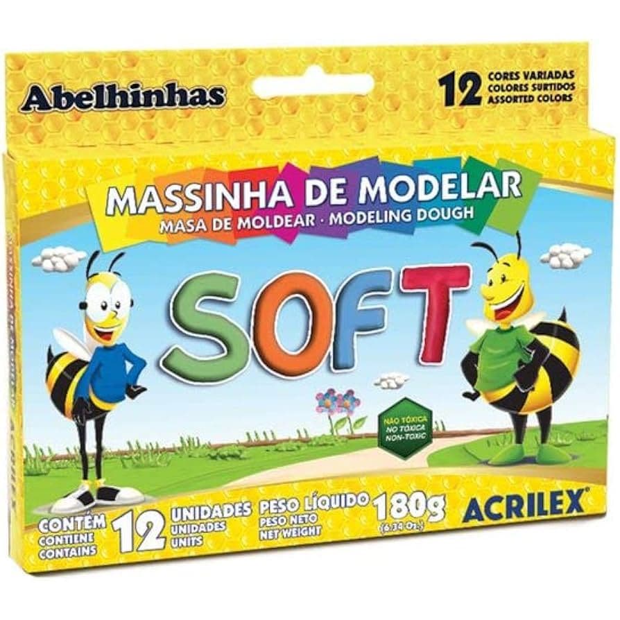 MASSA DE MODELAR 12 UNID.ACRILEX