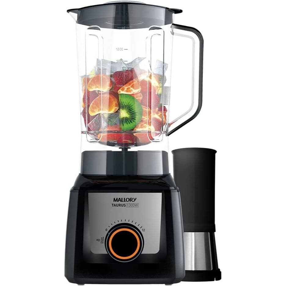 Liquidificador Mallory Taurus 3,1 Litros com Filtro 1300W Preto