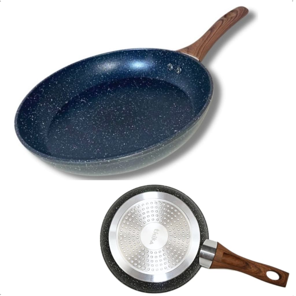 Frigideira Antiaderente de Indução Cerâmica Revestimento Stone 18, 20, 22, 26 e 28cm Premium