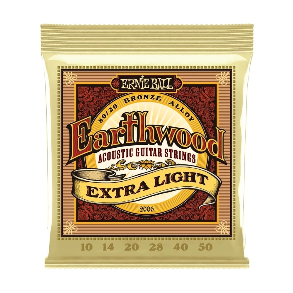 Encordoamento Earthwood 80/20 Violão 010 Ernie Ball P02006