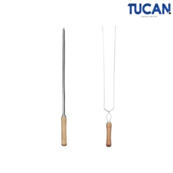Espeto Simples e Duplo para Churrasco Aço - Mor