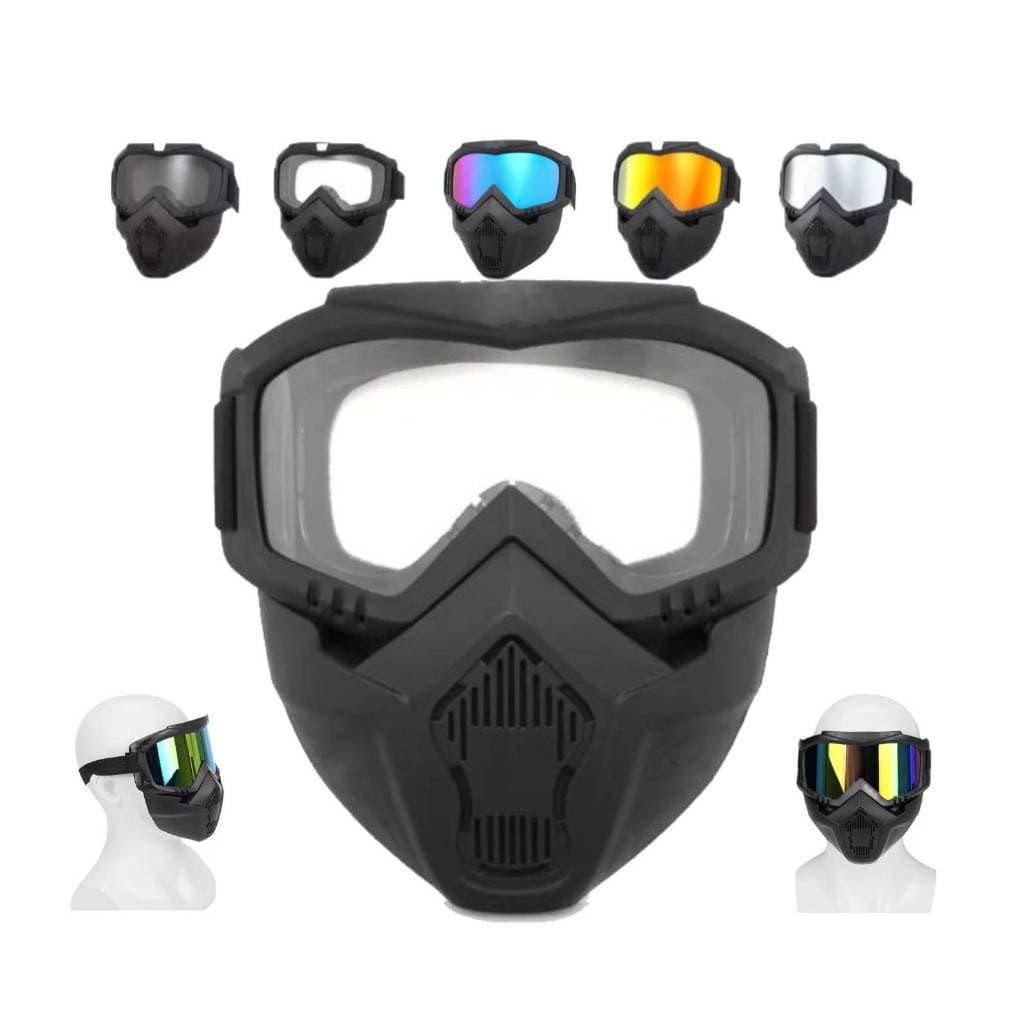 ÓCULOS MÁSCARA Motociclista Motocross Bike Airsoft Trilha NOVA
