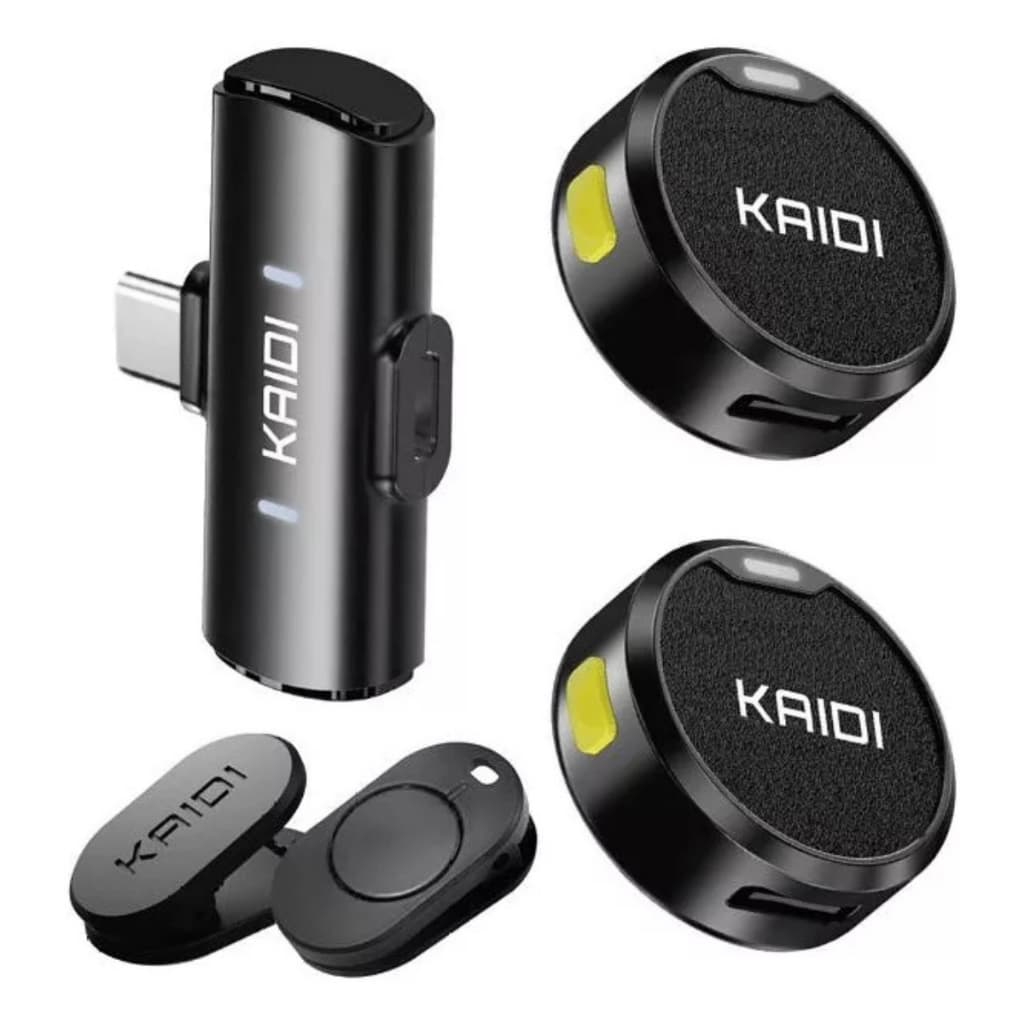 Microfone Lapela Case Recarregavel Imã Duplo Profissional  TIPO C