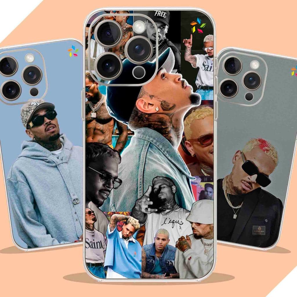 Capa Capinha Personalizada Anti-Impacto - Coleção Chris Brown, Breezy - Para Todos Modelos de Celular