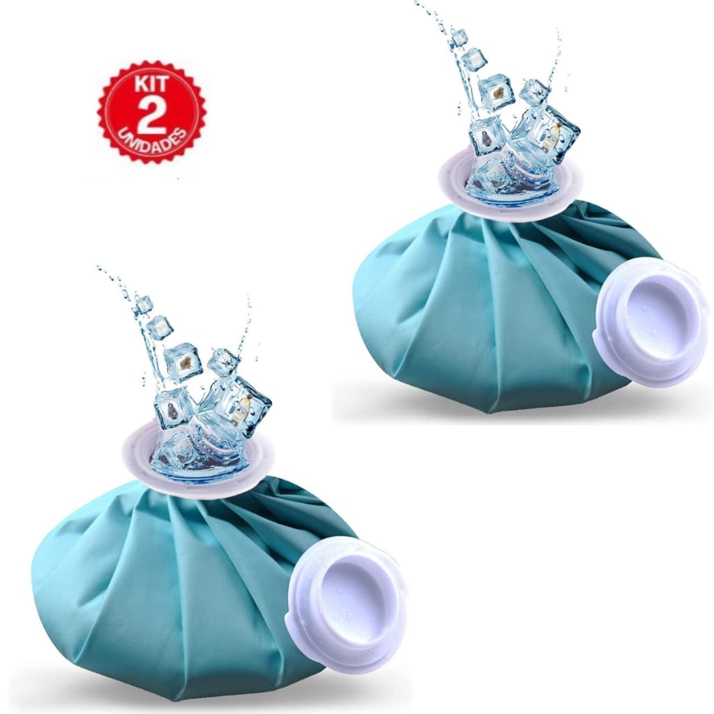 KIT 2X Bolsa Térmica Compressa Para Gelo e Água Quente Para Relaxamento , Alívio de Dores, Tratamentos Côlicas Lesões