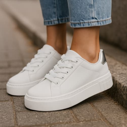 Tênis Feminino Branco Estilo Urbano e Moderno 34 ao 40