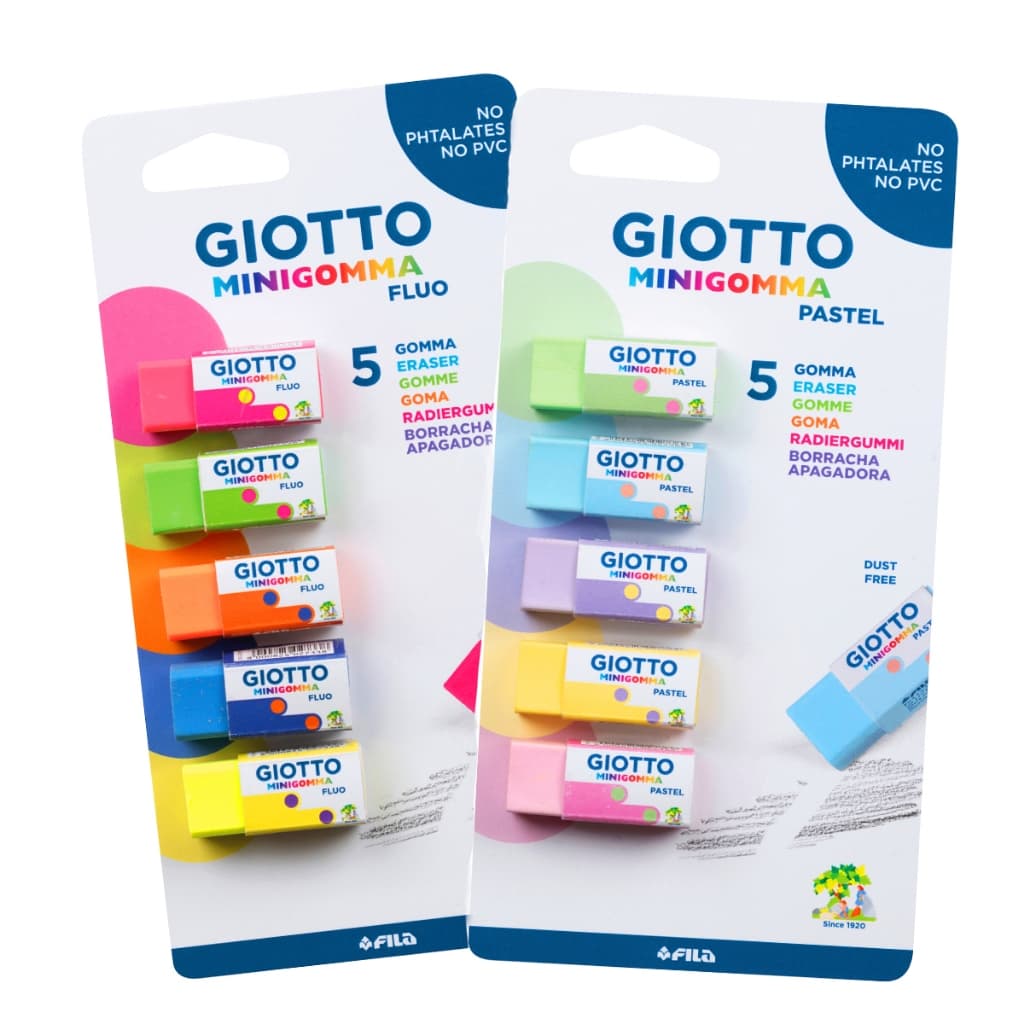 Borracha Dust Free MiniGomma Giotto - 5 unidades