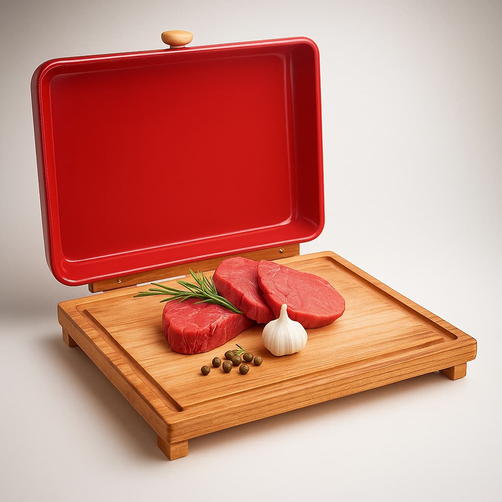 Tabua para Churrasco com Tampa
