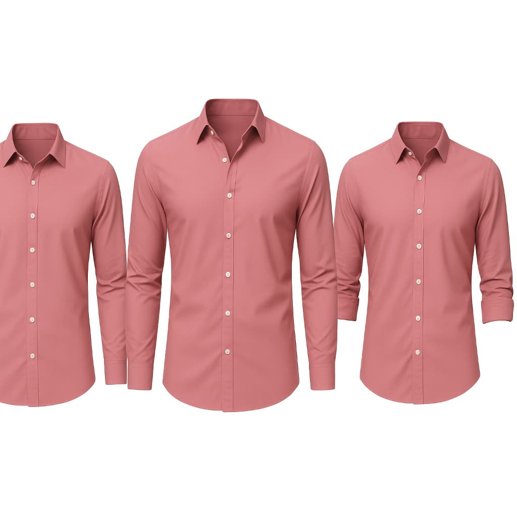Kit 3 Camisas Social Masculina Lisa Cores Premium Pronta Entrega