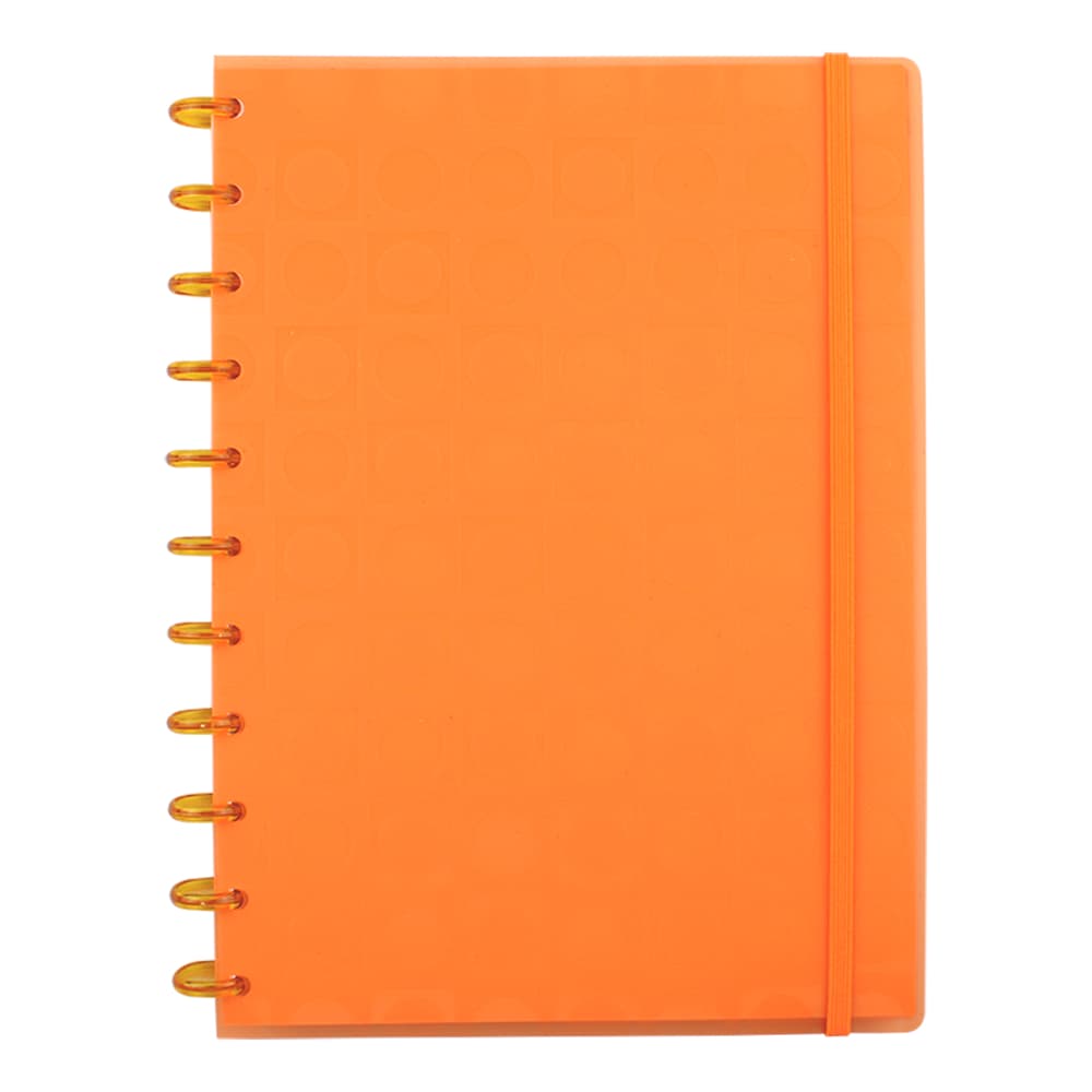 Liquidação Caderno de Disco Bubble Laranja Grande 202X282 Modelo 59