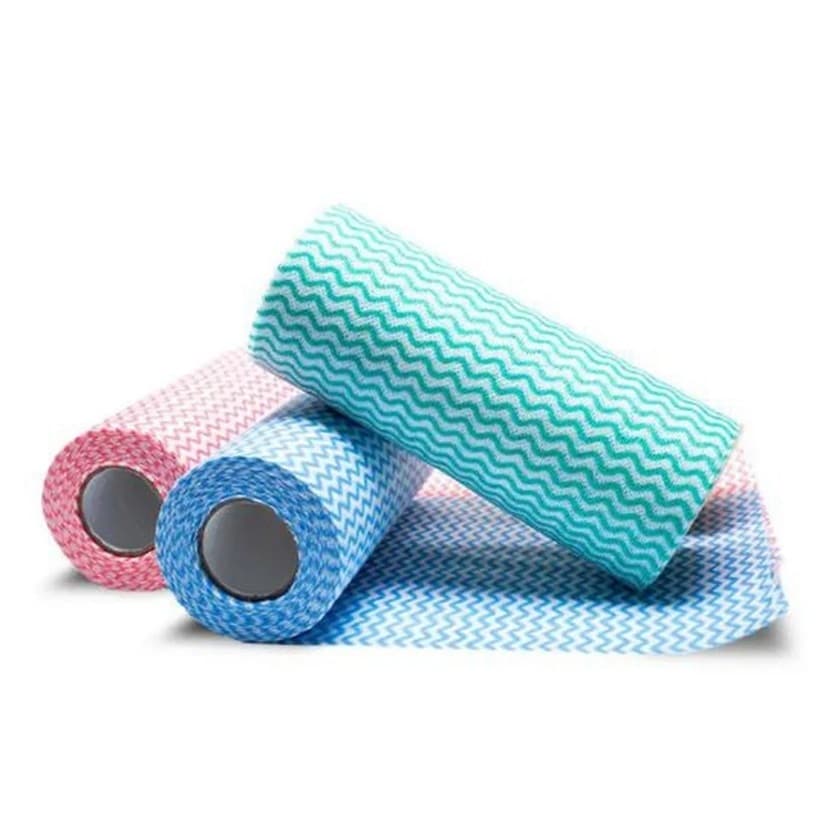 Kit 3 Rolos Pano Multiuso Reutilizável – 150 Unidades, Lavável, Secagem Rápida, 25x30 cm
