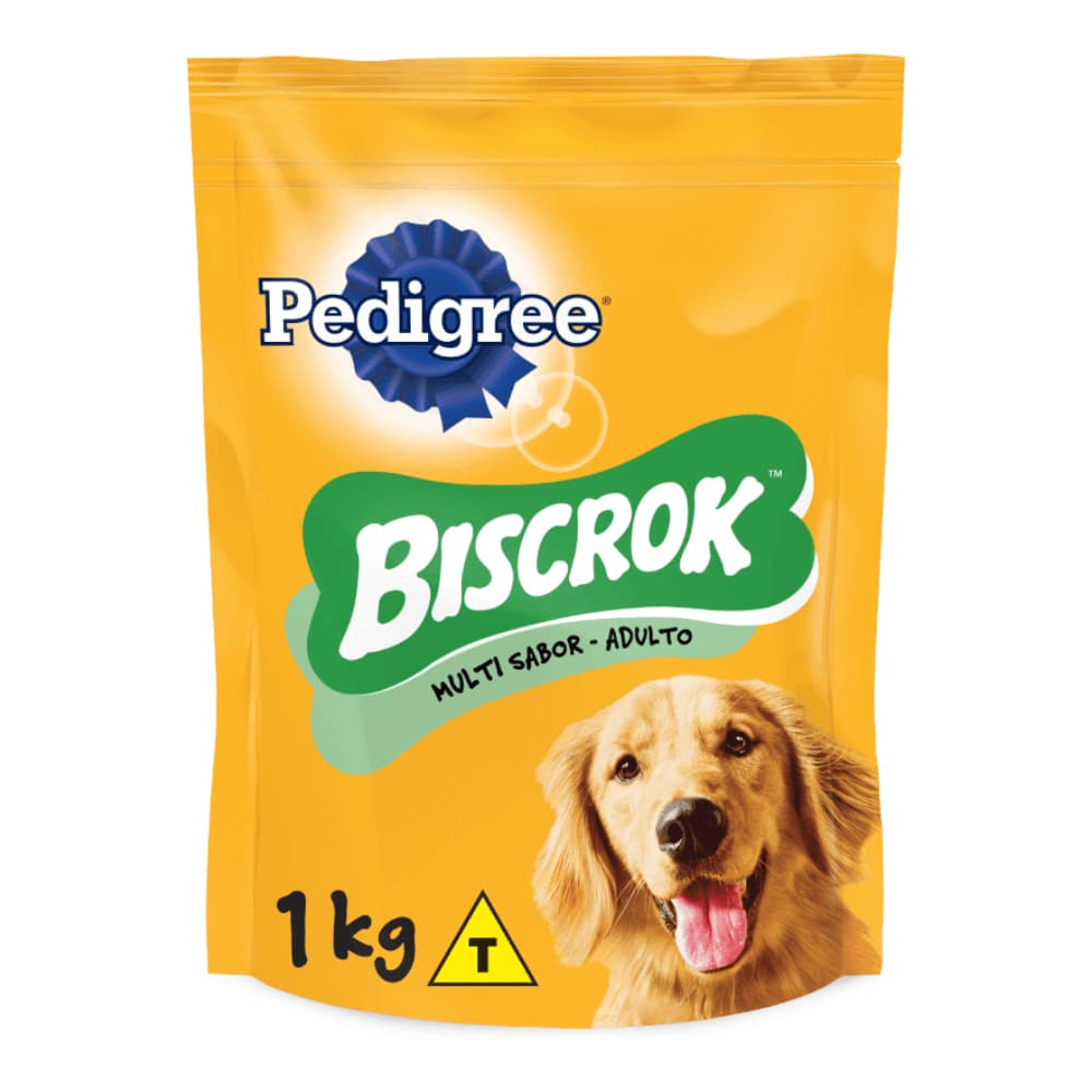 Biscoito Pedigree Biscrok Cães Adultos Multi Sabor 1Kg