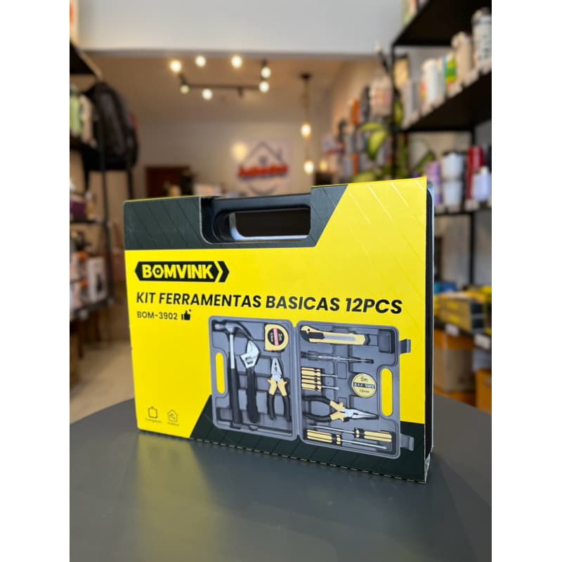 Kit Ferramentas com 12 Peças Maleta BOM3902