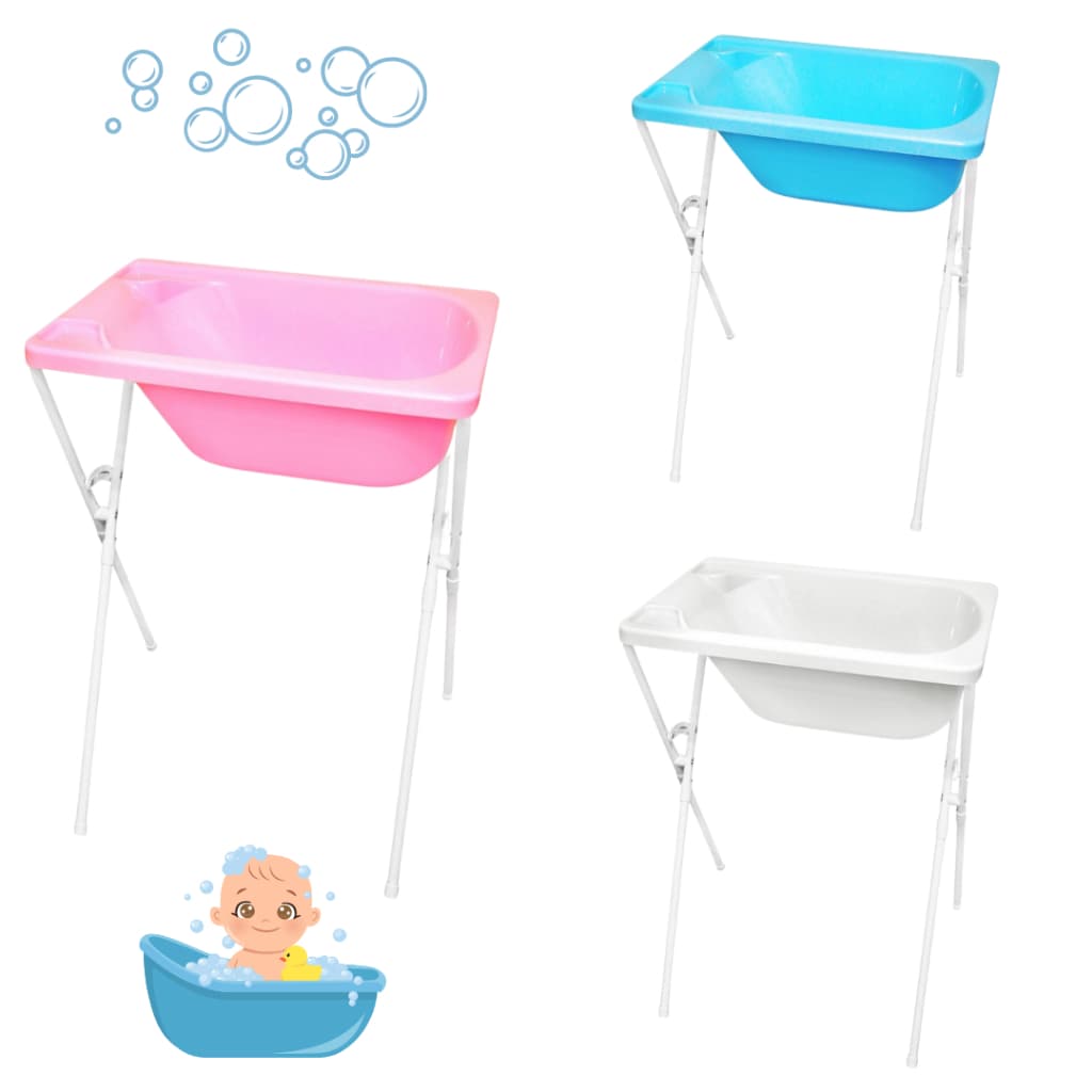 Banheira para Bebê com Suporte Dobrável Infantil até 20Kg - Scorpion