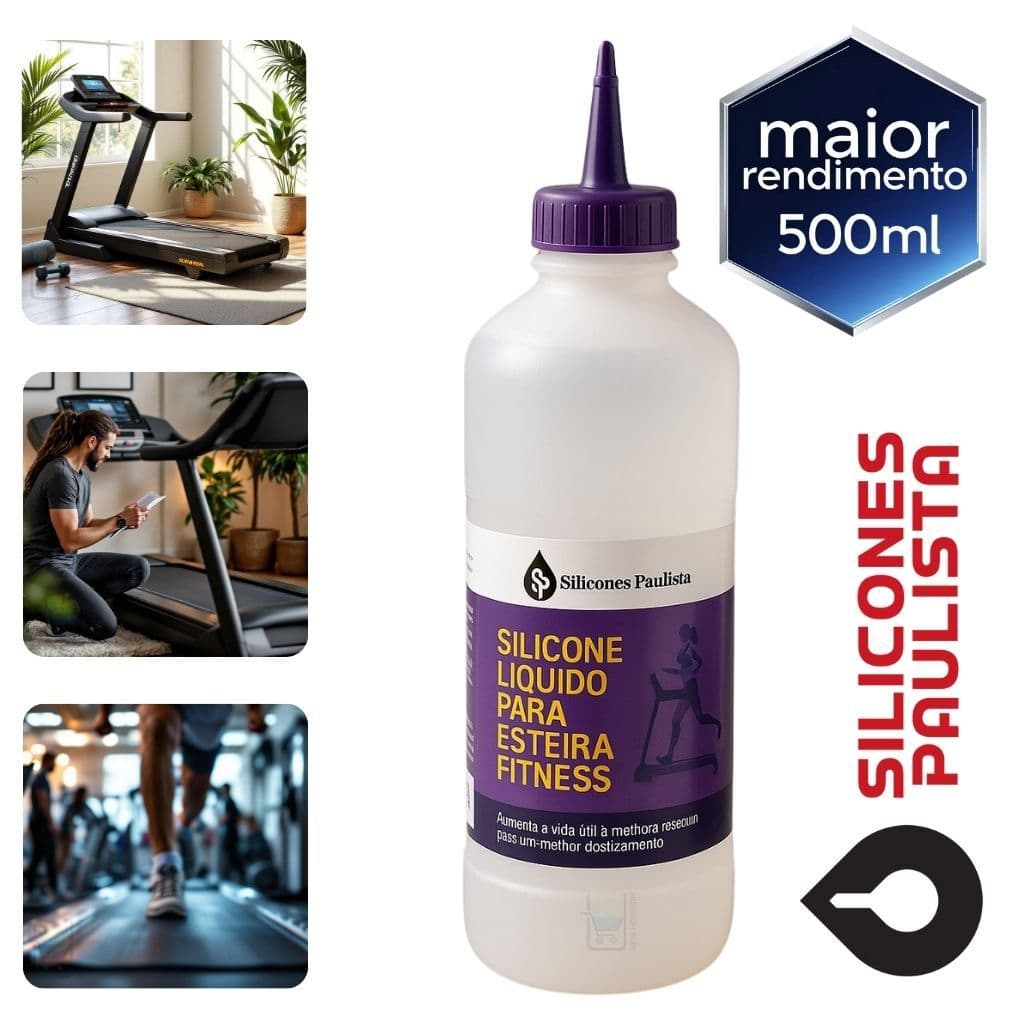 Lubrificante Silicone Para Esteira 500ML Com Bico Aplicador  – Alta Performance