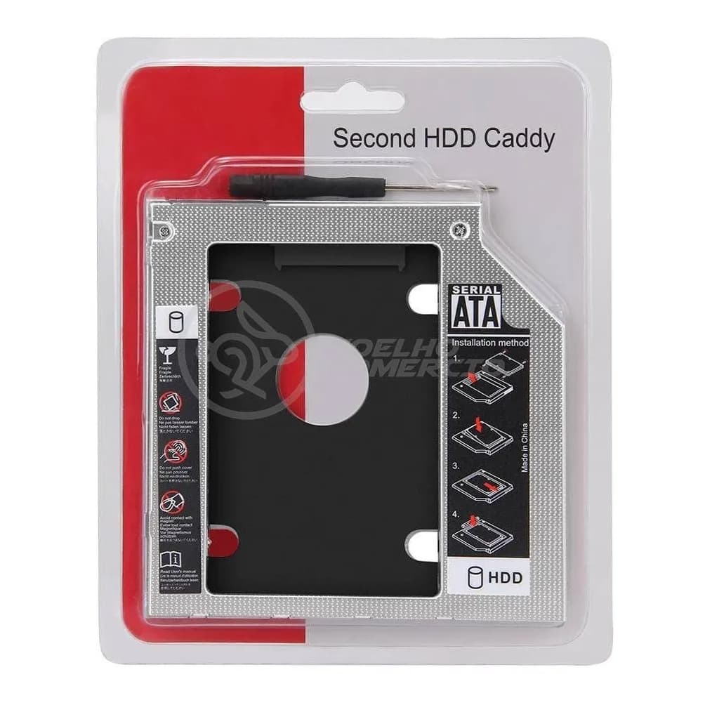 Adaptador Dvd Para Hd Ou Ssd Notebook Drive Caddy 9.5mm
