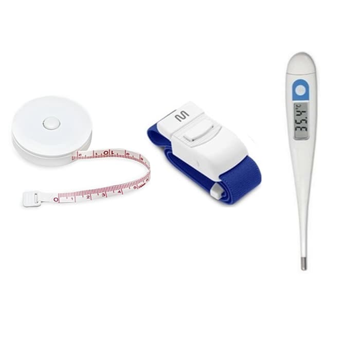 Kit Trena Corporal 1,5M + Relógio de Lapela + Garrote Azul | Fisioterapia Enfermagem