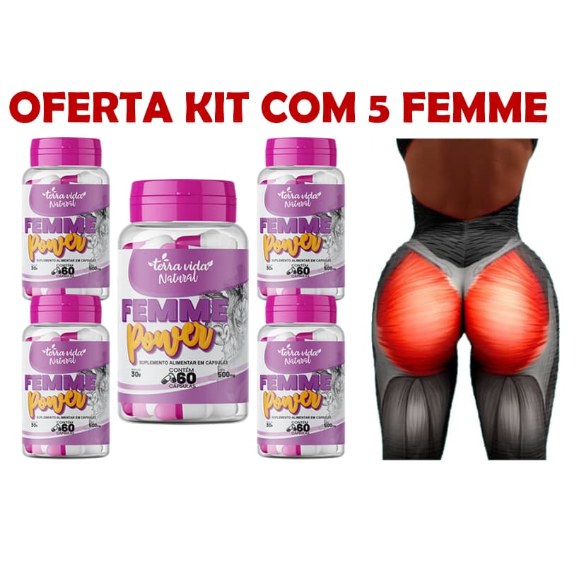 Kit 5 Femme - Bumbum, Coxas, Pernas e Glúteos Oferta