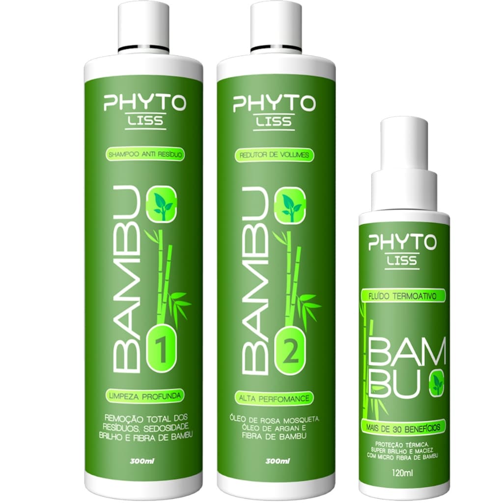 Kit Selagem Sem Formol Fibra de Bambu + Protetor Térmico | Cabelos Protegidos!